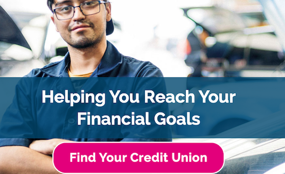 A man smiling, text overlay: Helping you reach your financial goals